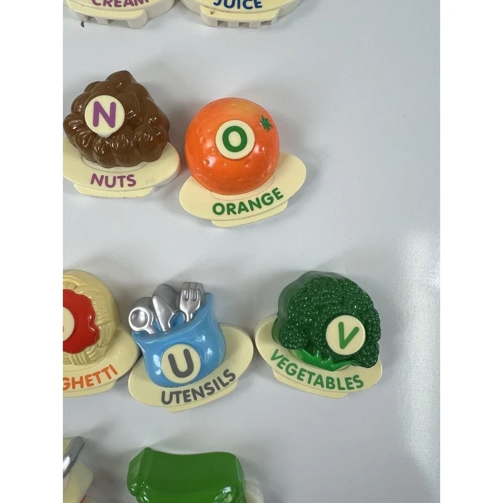 Vtech ABC Food Fun Fridge Phonics Learning Toy Magnet Lot Replacement 24 Letters